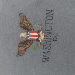 Blue Comfort Colors Washington DC USA VTG M S tag L Free Shipping Faded Men