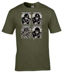 Infantry Sniper Gunner Officer Funny Army T Shirt Military Humour Veteran Gift