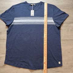 NWT MARINE LAYER VINTAGE HEAVY SLUB STRIPE TEE MENS XL NAVY BLUE PREPPY Y2K NEW