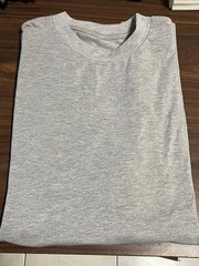 New DEATH ROW Blank NO PRINT Stretchable Soft T Shirt H Grey -SST23-700 RNBR-34