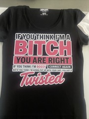 White Or Black Female Graphic T Shirt