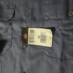 Dickies Work Shirt Mens 3XL Blue Original Fit Long Sleeve Button-Up 574NV NWT
