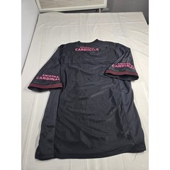 NFL Team Apparel Arizona Cardinals Jersey Mens Medium Black Pink V-Neck Football