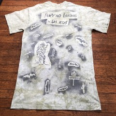 Vintage 90s Fear & Loathing Hunter S Thompson T-Shirt Sz M Green Ralph Steadman
