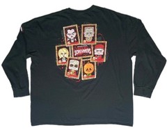 Halloween Horror Nights HHN 2023 Studio Screamers Black Long Sleeve T-Shirt 3XL