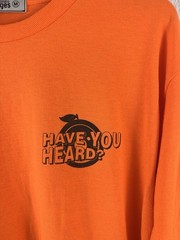 Emotional Oranges “Have You Heard?” Long Sleeve Shirt – Size M – Bright Orange