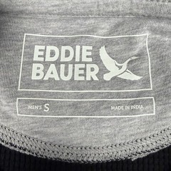 Eddie Bauer NWT Shirt Mens Small Black Crew Neck Long Sleeve Casual Thermal Knit