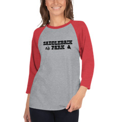 SADDLEBACK PARK Logo on NEW Vintage MX Motocross Raglan Shirt TMPHOTOART