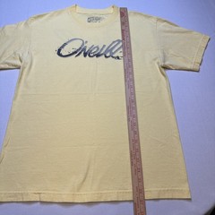 O’neill Shirt Size M Soft Yellow Surfing First Name in the Water Cotton #0085
