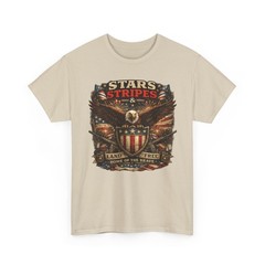 Stars & Stripes Eagle Shield T-Shirt | Patriotic American Flag Tee