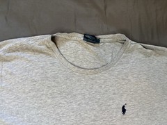 Vintage Polo By Ralph Lauren Tee Shirt Mens Large Gray Single Stitch Pony Logo