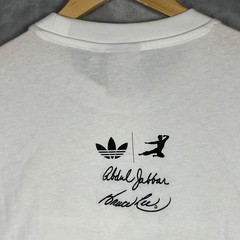 Adidas Originals Bruce Lee Kareem Abdul-Jabbar White Graphic T-Shirt Small NEW