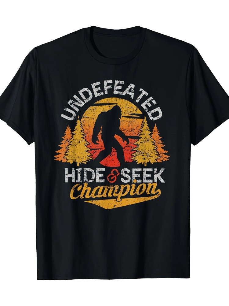 Premium Soft Cotton Sasquatch Peekaboo Shirt | 100% Cotton Comfortable Men’s Tee