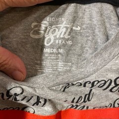 Eighty Eight Brand Gray and Red Men’s T-Shirt Size Medium (IQ)