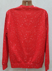 Sexy Muscular Christmas Long Sleeve Shirt – Abs Candy Cane Neck Tie – Size L *B4