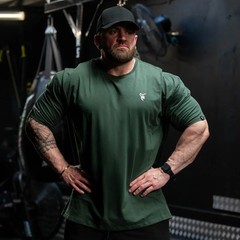 Men’s Sport Gym Fitness Training 100% Cotton Oversized Graphic Printed Tshirt