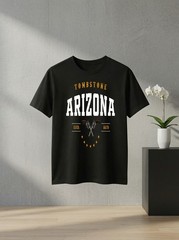 Unisex Cowboy Western Desert Arizona Vintage Graphic T Shirt Frontier Gift Tee