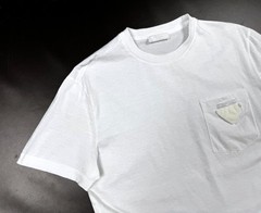 Auth Men’s PRADA Milano Logo White Casual Cotton Short Sleeve t Shirt Size S/M