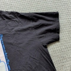 A-Lab Shirt Mens 3XL Black Cartoon Dog Graphic Tee Front Back Print Humor Slogan