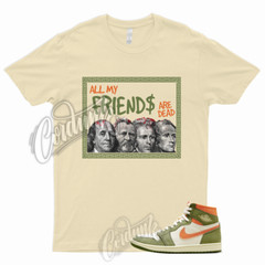 PREZ T Shirt for 1 High Celadon Sky J Light Olive Bright Mandarin Coconut Milk