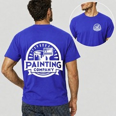 Men Personalised Work T Shirt Custom Trade Company Logo Painter Mechanic Plumber