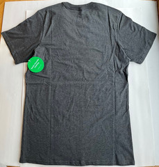 Pact Men’s Organic Cotton Softspun Crew Neck T-Shirt – Charcoal Heather – Small