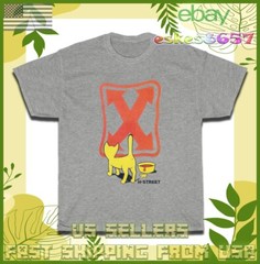 H Street Skate Yellow Cat Logo Men’s T-Shirt American Style T Shirt