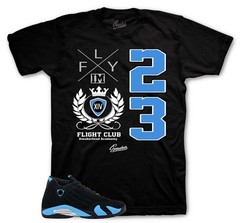 Shirt To Match Jordan 14 University Blue Shoes – Crest Sneaker Tee