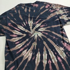 Pink Floyd Tie-Dye Shirt Sz M Black Purple Blue Dark Side Retro Graphic Band EUC