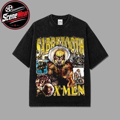 Savage Claw Sabretooth Premium T-Shirt Victor Creed Mutant Villain Shirt, Feral