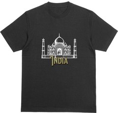 INDIA T-Shirt | Taj Mahal New 7 Wonders Tee | Holiday Tourist Souvenir Top