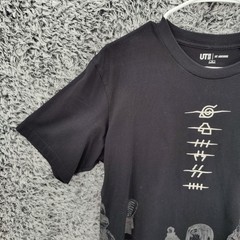 Uniqlo Mens Akatsuki Naruto Anime Streetwear Shippuden Graphic Tee M Black UT