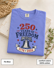 America 250th Anniversary Liberty Bell Comfort Colors Shirt