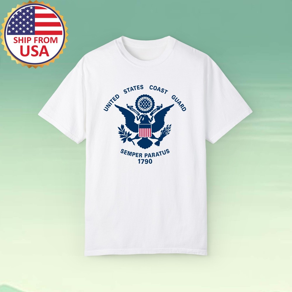 UNITED STATES COAST GUARD Men’s White Size S-5XL