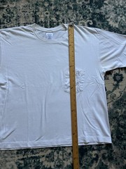 Vintage 90s Gap Pocket T-Shirt White Faded Distressed XL Single Stitch USA