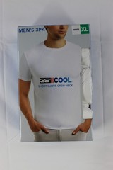 32 Degrees Cool Mens 3 Pack Crew Neck T Shirt Moisture Wicking