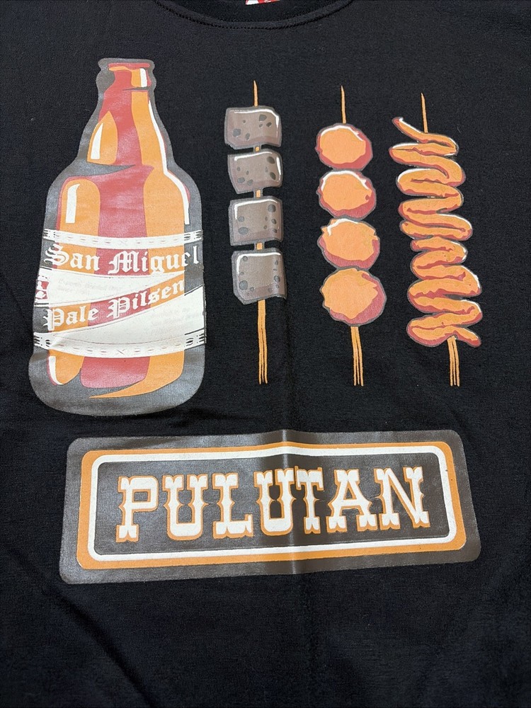 My Philippines Filipino Food Word Art Graphic Black Crewneck Size Small