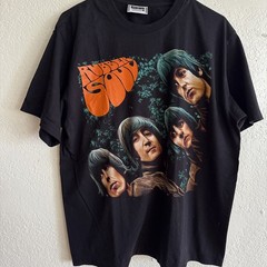 The Beatles Rubber Soul Shirt Print All Over Single Stitched Vintage L REPRINT
