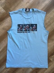 Big Leobowski T-Shirt Size Medium Walter Sobchak Light Blue Poly Cotton BDg Tee