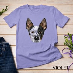 Geometric Blue Heeler Australian Cattle Dog Zip Tee Unisex T-shirt