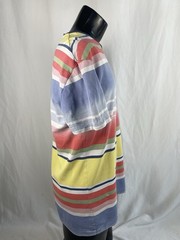 Polo Ralph Lauren Shirt Men Large Multicolor Striped Pique Short Sleeve READ