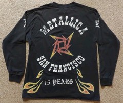 Metallica Made In L.A. 10-28-81 San Francisco 15 Yrs. OG Longsleeve T-Shirt (XL)