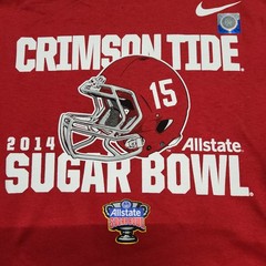 Nike 2014 Allstate Sugar Bowl Crimson Tide T Shirt Adult L Red Graphic 131
