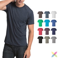 Next Level Mens Tri Blend Crew Tee Fine Jersey Soft & Stretchy T-Shirt 6010