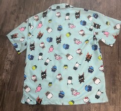 My Hero Academia x Sanrio Hello Kitty & Friends Collab Button Shirt Size Medium