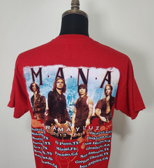 M.A.N.A Drama Y Luz 2012 Band Tour T-Shirt Red Men’s Size Medium