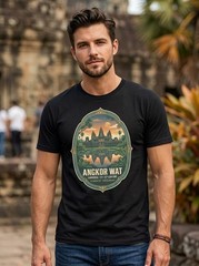 Angkor Wat Cambodia Temple Graphic T-Shirt Travel Unisex Tee