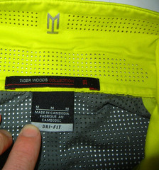 Vtg 00s TIGER WOODS COLLECTION Nike Gray/Yellow GOLF POLO Course Gym Shirt Men M