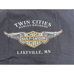 Vintage Harley Davidson TShirt Mens Lakeville MN 2006 Pool Table Graphic