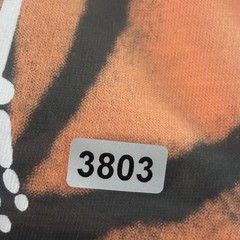 Mighty Fine Mens Orange Black Tie Dye Skeleton Graphic T-Shirt Live Best Life M